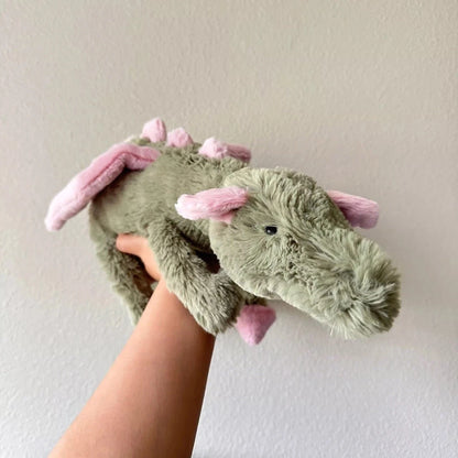 Jellycat Malachy Dragon Large Plush Toy 50 cm – New with Tags &amp; Dust Bag
